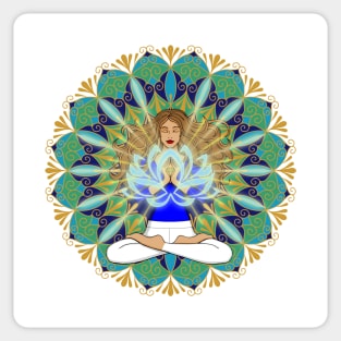 Divine Spark Mandala Sticker